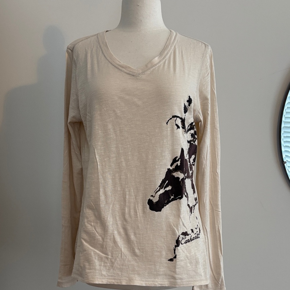 Women's Cream Long Sleeve Top - Carhartt